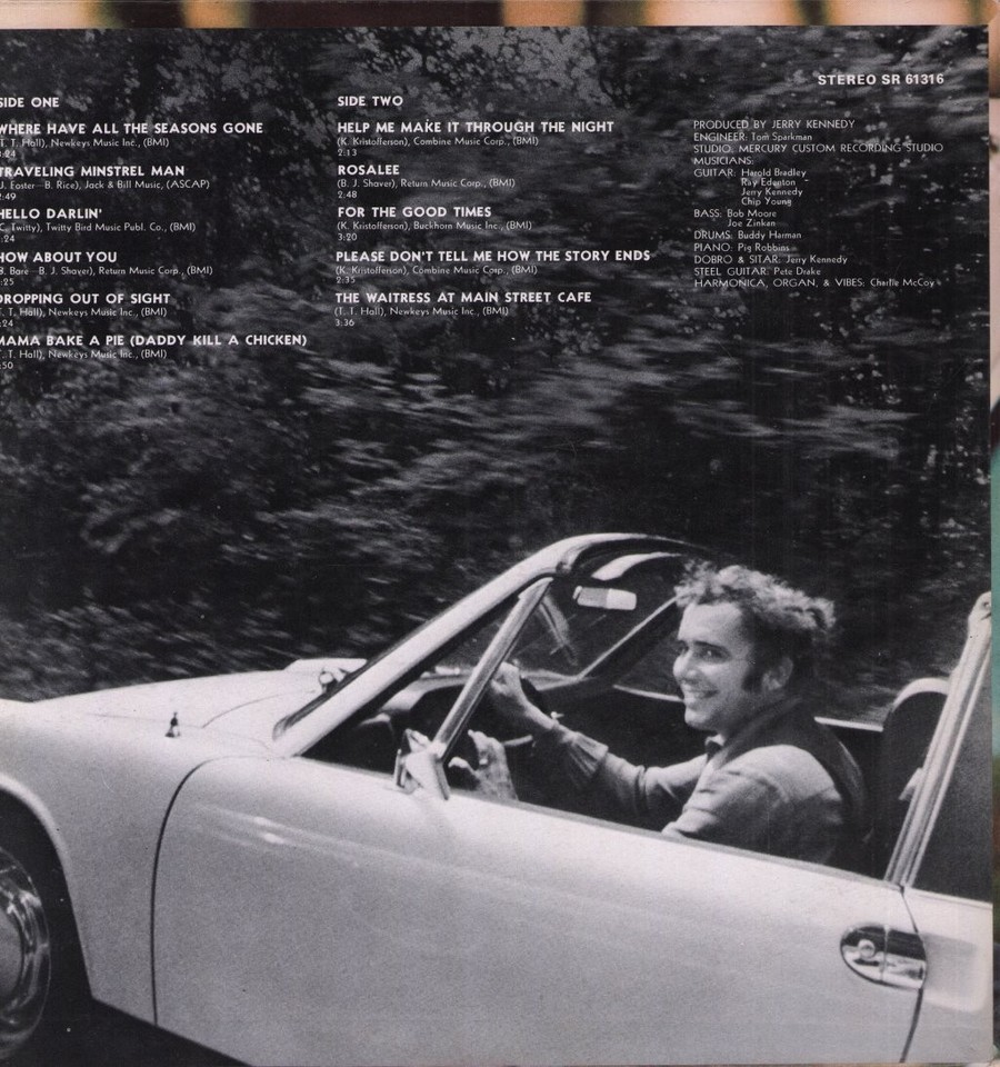 Bobby Bare Où Sont Passées Toutes Les Saisons LP Vinyle USA Mercury ...