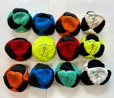 ONE AUTHENTIC 8 PANEL "DIRTBAG" BY WORLD FOOTBAG - SAND FILLED SUEDE -hacky sack