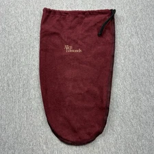 Allen Edmonds Shoe Dust Bag Drawstring Burgundy Red Felt Protect Travel Store