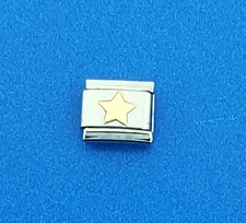 Uno Domani Star Charm, 14k & stainless-steel Italian Modular Charm