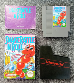 Nintendo NES &ndash; Snake Rattle &rsquo;n&rsquo; Roll &ndash; OVP + Anleitung &ndash; inkl. Tetris - sehr gut