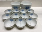 Lot of 11 Rosenthal Studio Line Century Blue Flower Dessert Bowls +2 Large Bowls