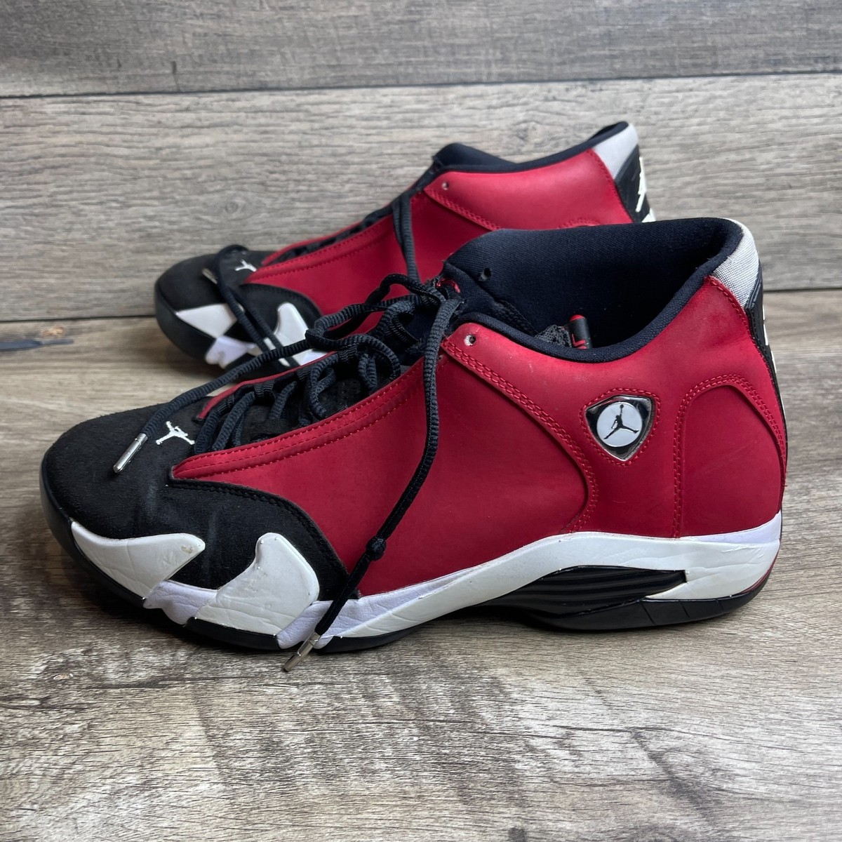 Air Jordan ブラック/レッド ハイカットシューズ Air Jordan 14 Retro 487471-006 Men US 12.5 Basketball Shoes Gym