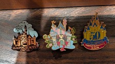 Sleeping Beauty Castle Pins - DLR - 3 Pins
