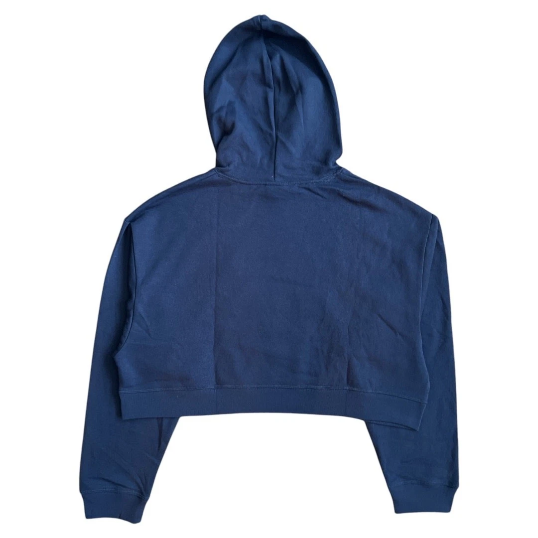 UNDERCOVER VICTORIA'S SECRET ROSA Felpa con cappuccio cropped in pile per tutti i giorni blu navy XL