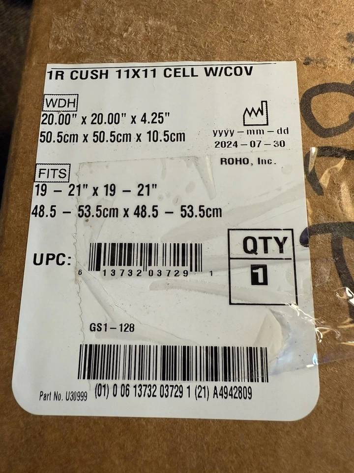 ROHO CUSHION 单阀精选高轮廓座椅 20x20 型号 1R1111C — 第 2/4 张图片