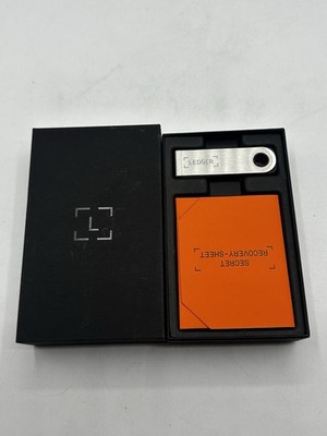 Ledger Nano S Plus Crypto Hardware Wallet Recovery Sheet Boxed Open Box