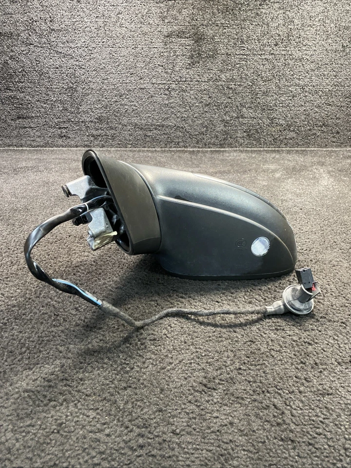 Espelho de porta elétrico lateral esquerdo Volkswagen Touareg 2014 aquecido fabricante de equipamento original preto - Imagem 3 de 4