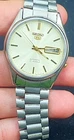 Vintage Of Seiko 5 Automatic 21 Jewels Men Watch Day Date Japan Made 7019-8180