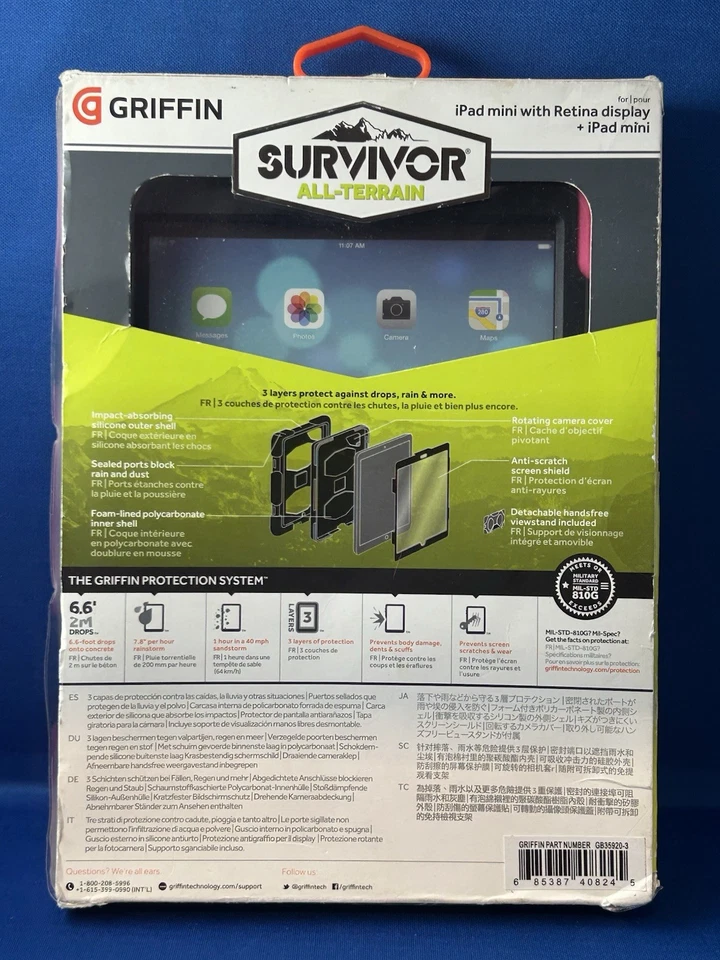 Griffin Survivor All-Terrain Protective Case For iPad Mini - Image 2 of 4