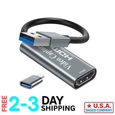 Professional USB Video Capture Device - 60fps HDMI Recorder for Live Streaming