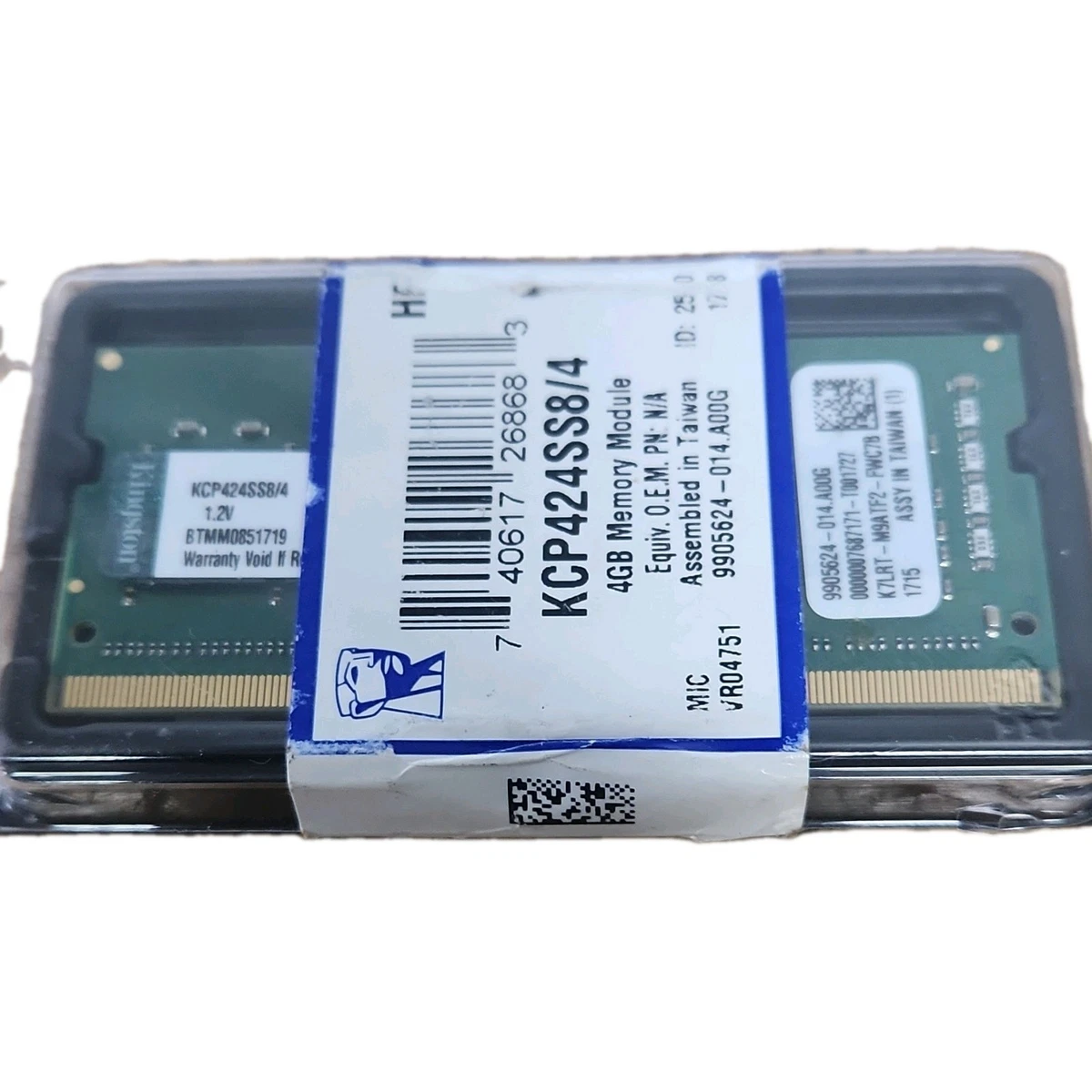Kingston DDR4 SDRAM 4 GB Capacity per Module Memory (RAM) Just