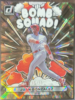 2023 Panini Donruss Bomb Squad! Juan Gonzalez #BS7 Holo /99