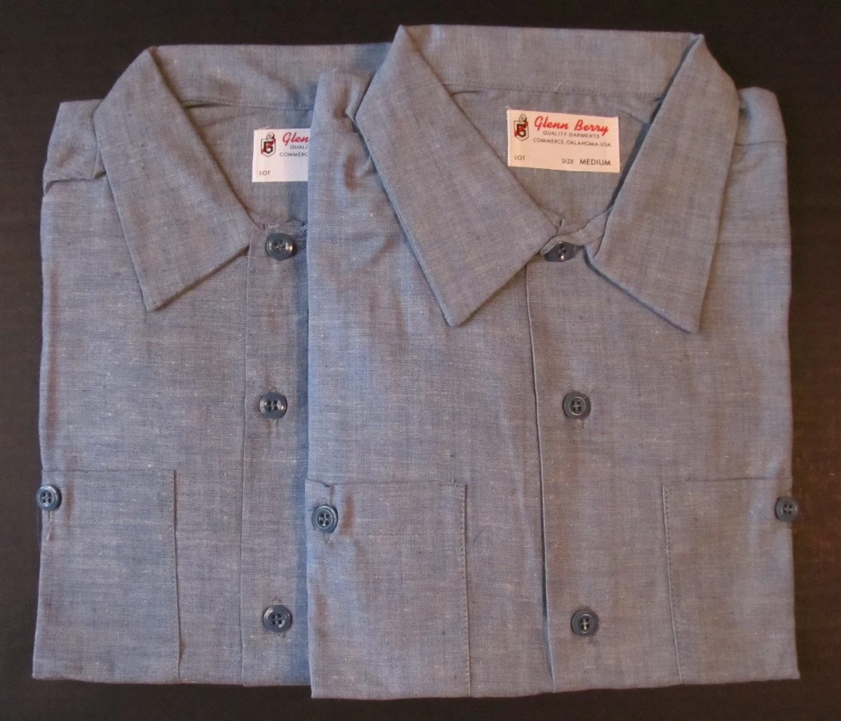 Chambray 1960s Vintage Casual Shirts for Men for sale | eBay