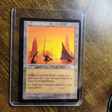 MTG Magic : The Gathering - Weatherlight - SCORCHED RUINS - RARE - NEVER PLAYED!