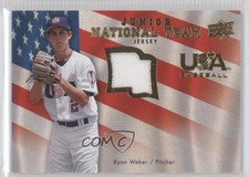 2008 Upper Deck USA Baseball Junior National Team Jerseys Ryan Weber k0f
