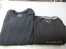 7 Brand New Hanes Most Comfortable Men's Tagless Crew Black T-Shirts Size L