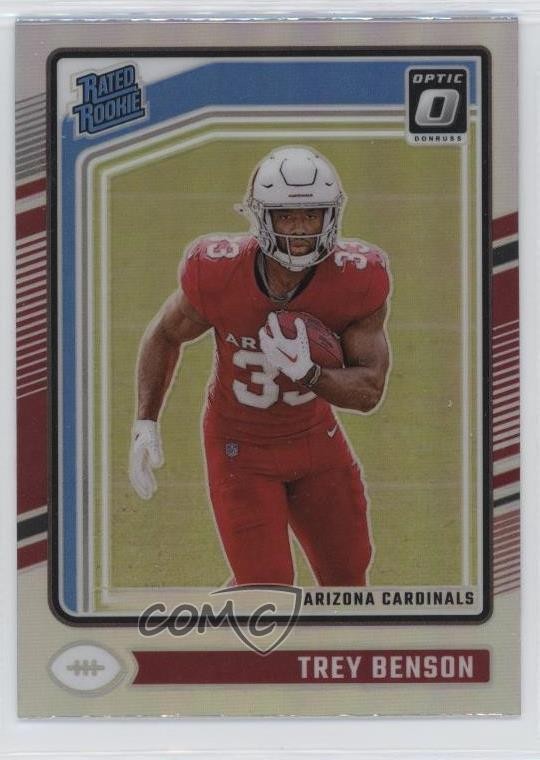 2024 Panini Donruss Optic Rated Holo Prizm Trey Benson #293 Rookie RC 1eh5