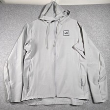 Truwear Expedition Lifestyle Hooded Jacket Mens Medium Gray Full Zip Mesh Back