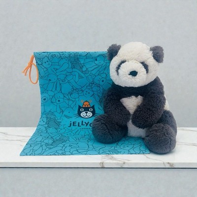Jellycat Harry Panda Cub Retired Soft Plush Toy 10  w Draw String Bag