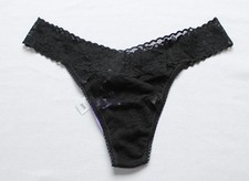 Hanky Panky Women's Daily Lace Original Rise Thong DH3 Black One Size NWT
