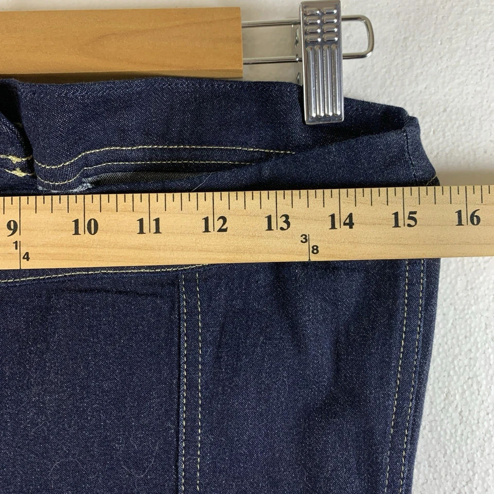 Vestido Moda International Mujer Y2K 00s Denim Bustier Talla 8 Bolsillos con Botones Oscuro Foto 3 de 4