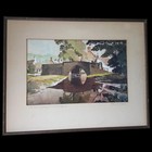 Antique c1933 Watercolor Painting, Trinity Bridge England Signed Philip G Golden — photo 1