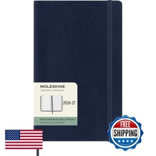 Moleskine Classic 18 Month 2026-2027 Weekly Planner, Soft Cover, Large