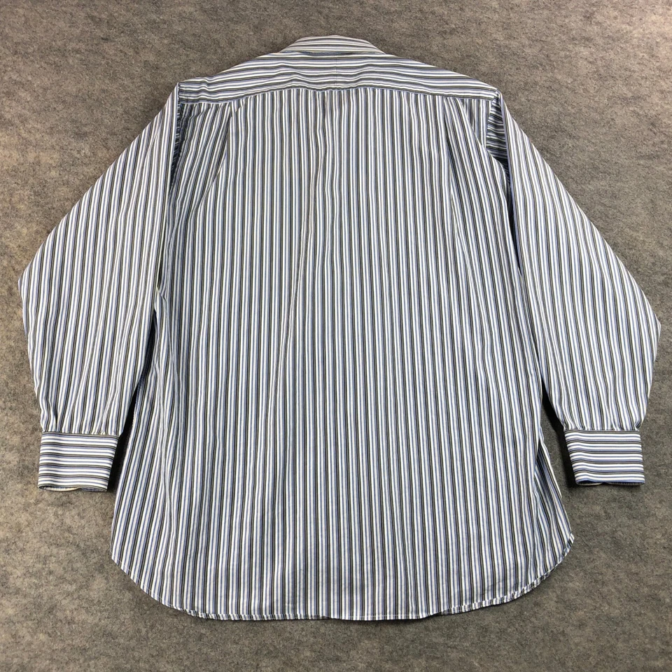 Burberry London Men's 15.5R Striped Button Down Dress Shirt USA - Image 3 of 4