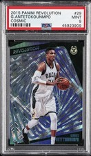 2015 PANINI REVOLUTION COSMIC #29 GIANNIS ANTETOKOUNMPO 056/100 PSA 9