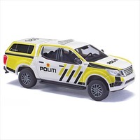 Busch H0 53730 Nissan Navara / Hardtop, Politi, Polizei Norwegen