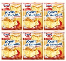 Dr. Oetker Karpatka Creme 6x 240g - Cremef&uuml;llung f&uuml;r polnischer Kuchen
