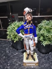 Napoleonic Statue Figurine Kister German Porcelain Dumouriez