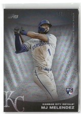 2022 Topps x Steve Aoki's Baseball Party #95 MJ Melendez Glitter Blast #/125