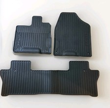 Genuine 2016-2022 Honda Pilot 2 Rows All Weather Rubber Floor Mats 3 Piece Set