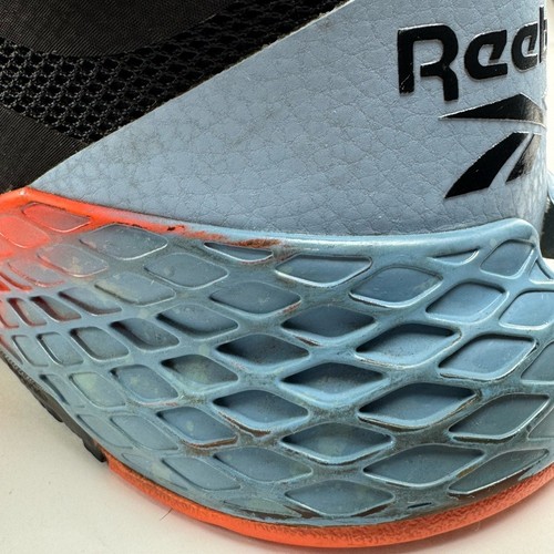 Reebok Nano X Cross Trainer Gym Shoes - Black White Vivid Orange - Men's Size 12 - Picture 9 of 15