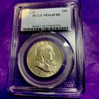 1962-D  FRANKLIN US Half Dollar,   MS64 FBL by PCGS - Full Bell Line! BEAUTIFUL