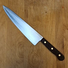 Chicago Cutlery 44S Chef's Knife 10" Blade & Walnut Handle