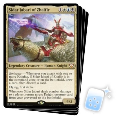 mtg sidar jabari commander deck SIDAR JABARI OF ZHALFIR X4 March Of The Machine: Commander Magic MTG MINT  CARD