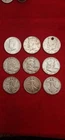 USA. 90% Silver Half Dollar. Kennedy, Franklin, Walking Liberty. Lot 9ea.
