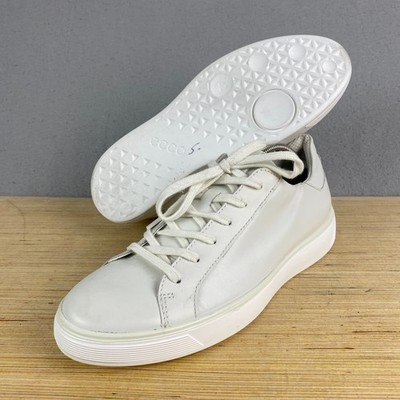 ECCO Mens Street Tray Classic Sneaker White Leather EU 42 Size 8 8.5 US