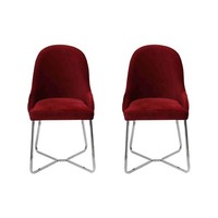 Modern Rot 2X StüHle Luxus Esszimmer Einrichtung StüHle Neu MöBel Esszimmerstuhl