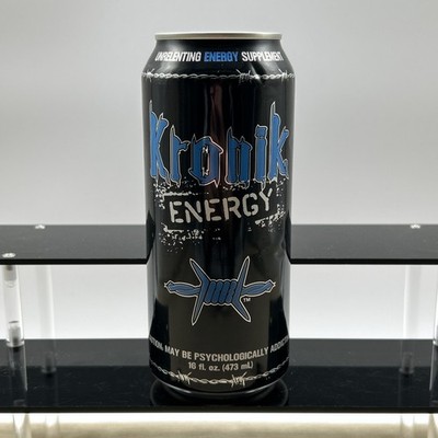 KRONIK Energy Drink Can 16oz. EMPTY 2000's Retro Vintage Brand Discontinued VHTF