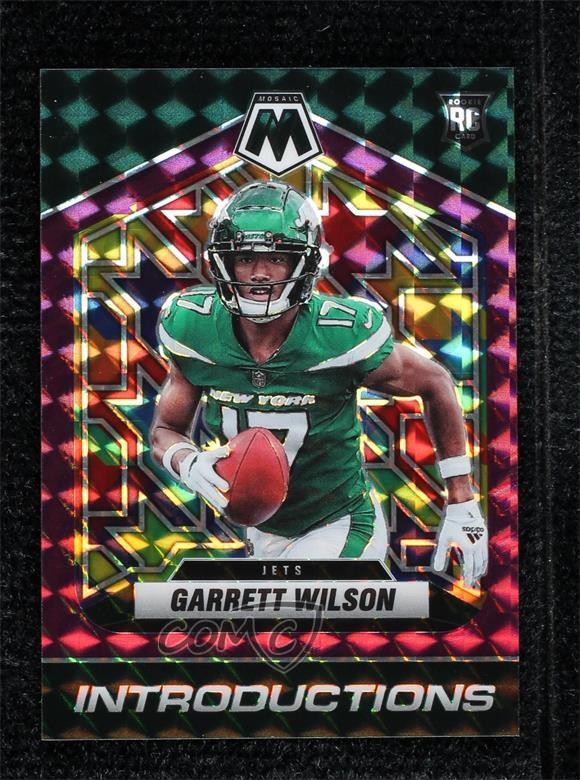 2022 Panini Mosaic Introductions Purple Prizm 36/49 Garrett Wilson #I-6 0vi7