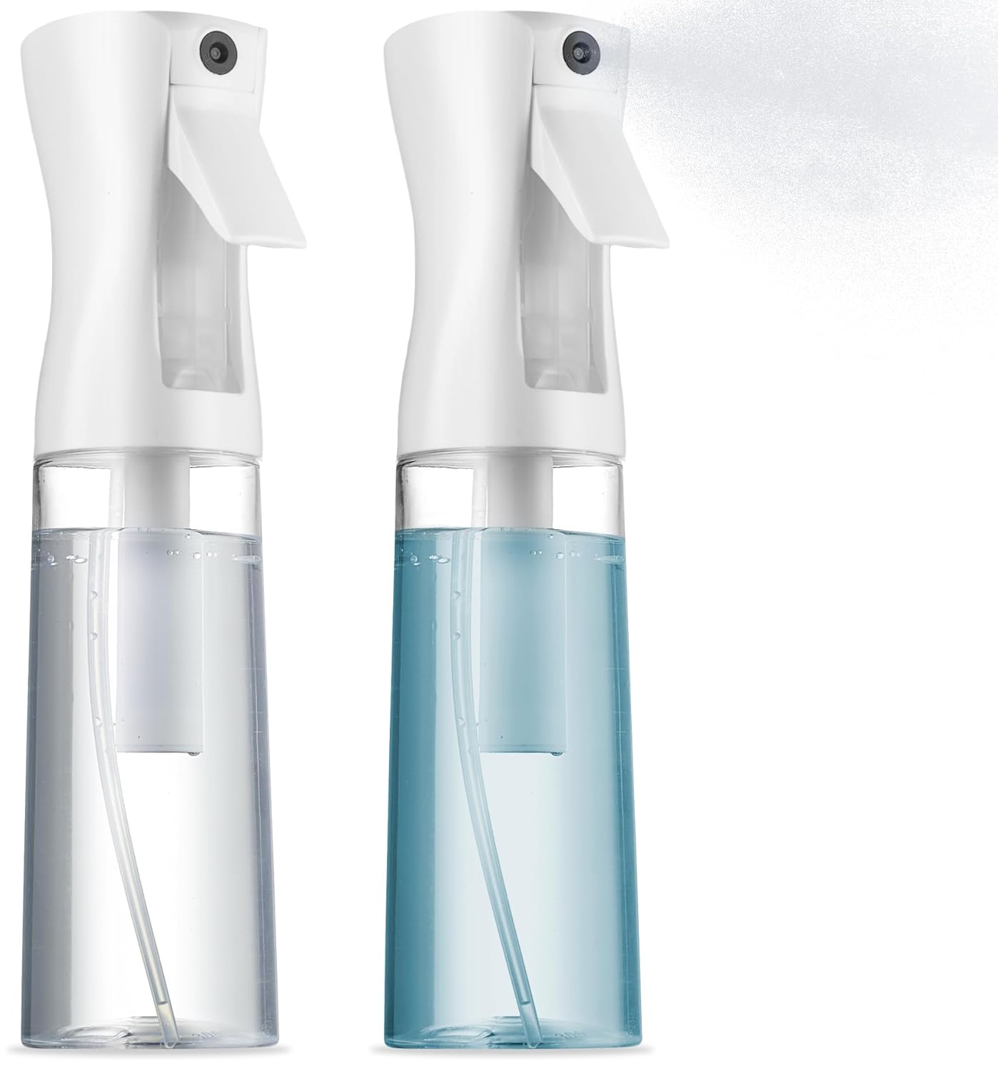 2 Pack Ultra Fine Continuous Mist Spray Bottles for Water & More