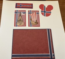 EPCOT - Norway Scrapbooking Page Pieces Title Photo Mat Accents Mickey Head
