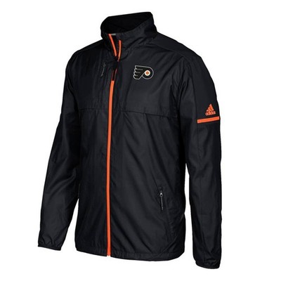 Philadelphia Flyers NHL Adidas Men's Authentic Black Pro Rink Full-Zip Jacket
