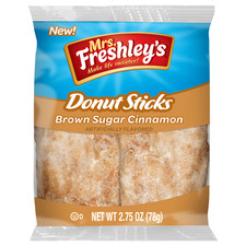 Palitos de donut de canela esmaltados Mrs. Freshley's paquete económico de 2 unidades 2,75 oz 12 piezas