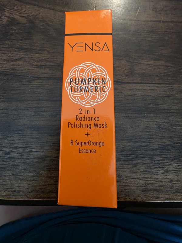 New Sealed In The Box Yensa Pumpkin Turmeric 2-in-1 Radiance Polishing Face Mask