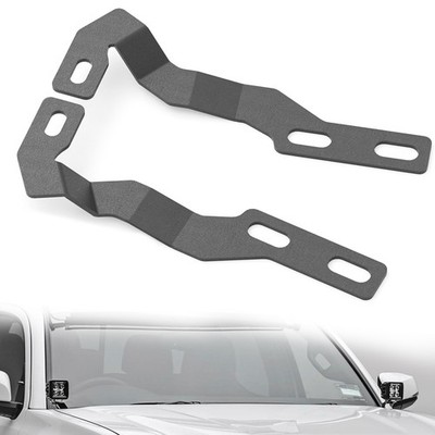 2 x Ditch Light Brackets Hood Hinge Mount Brackets For 2016-2023 Toyota Tacoma